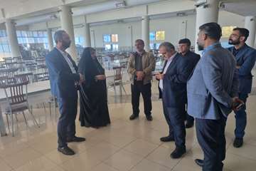 بازدید معاون فرهنگی دانشجویی از سلف سرویس سایت لاکان